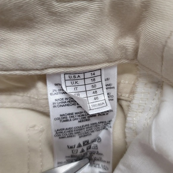 Brooks Brothers 346 Pants Womens 14 Tan Jamie Fit Chino Casual Flat Front Pocket - Picture 6 of 10